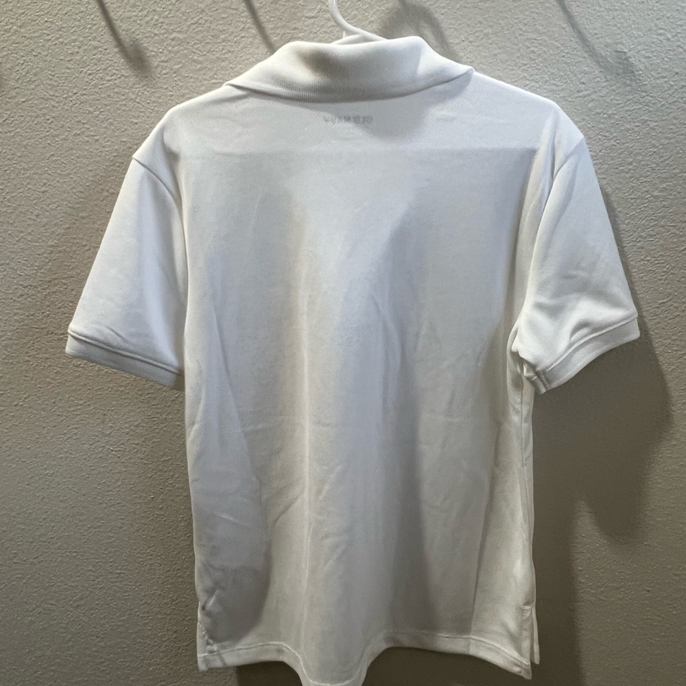 Old navy moisture wicking white polo boy size small 6/7 - Picture 2 of 7